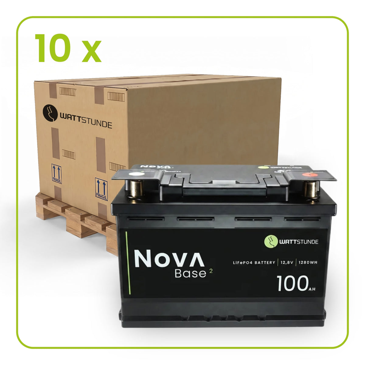 WATTSTUNDE® NOVA Base 2 100Ah Batterie LiFePO4