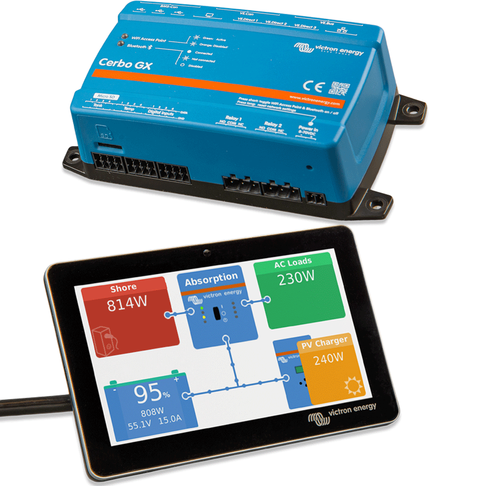 Victron GX Touch 50 touchscreen display for Cerbo GX