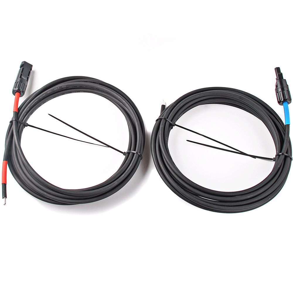 WATTSTUNDE® Solar Connection Cable 2x4 mm² Type-MC4/Ferrule 5 m black