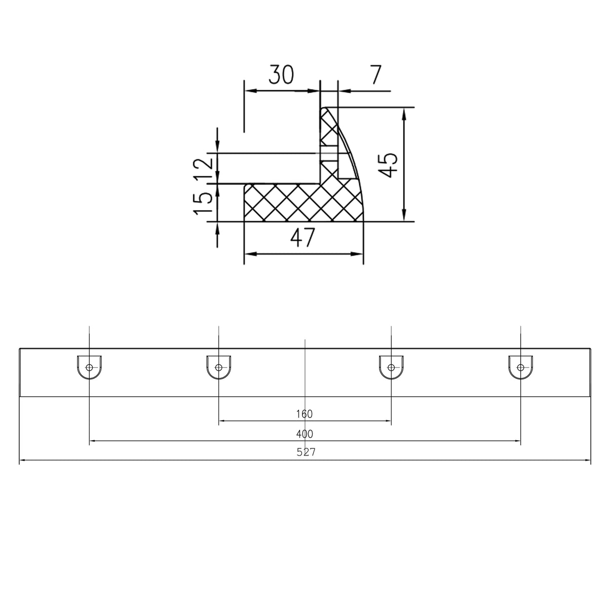 WATTSTUNDE® MOUNT Solarmodul Halterung 53 schwarz