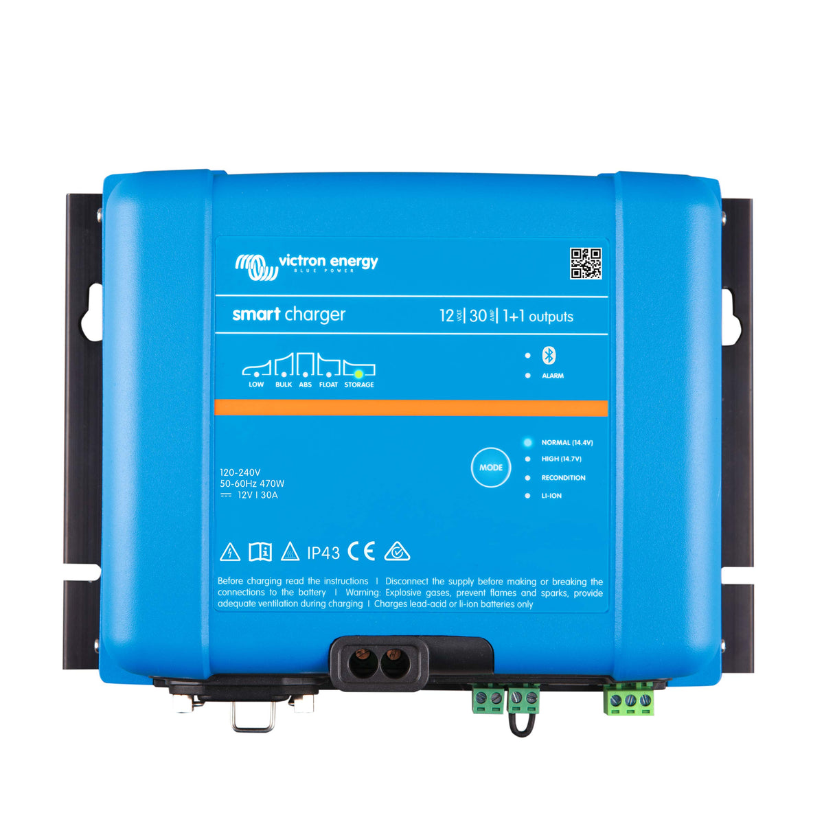 Victron Phoenix Smart IP43 Charger 12/30 (1+1) 120/240V