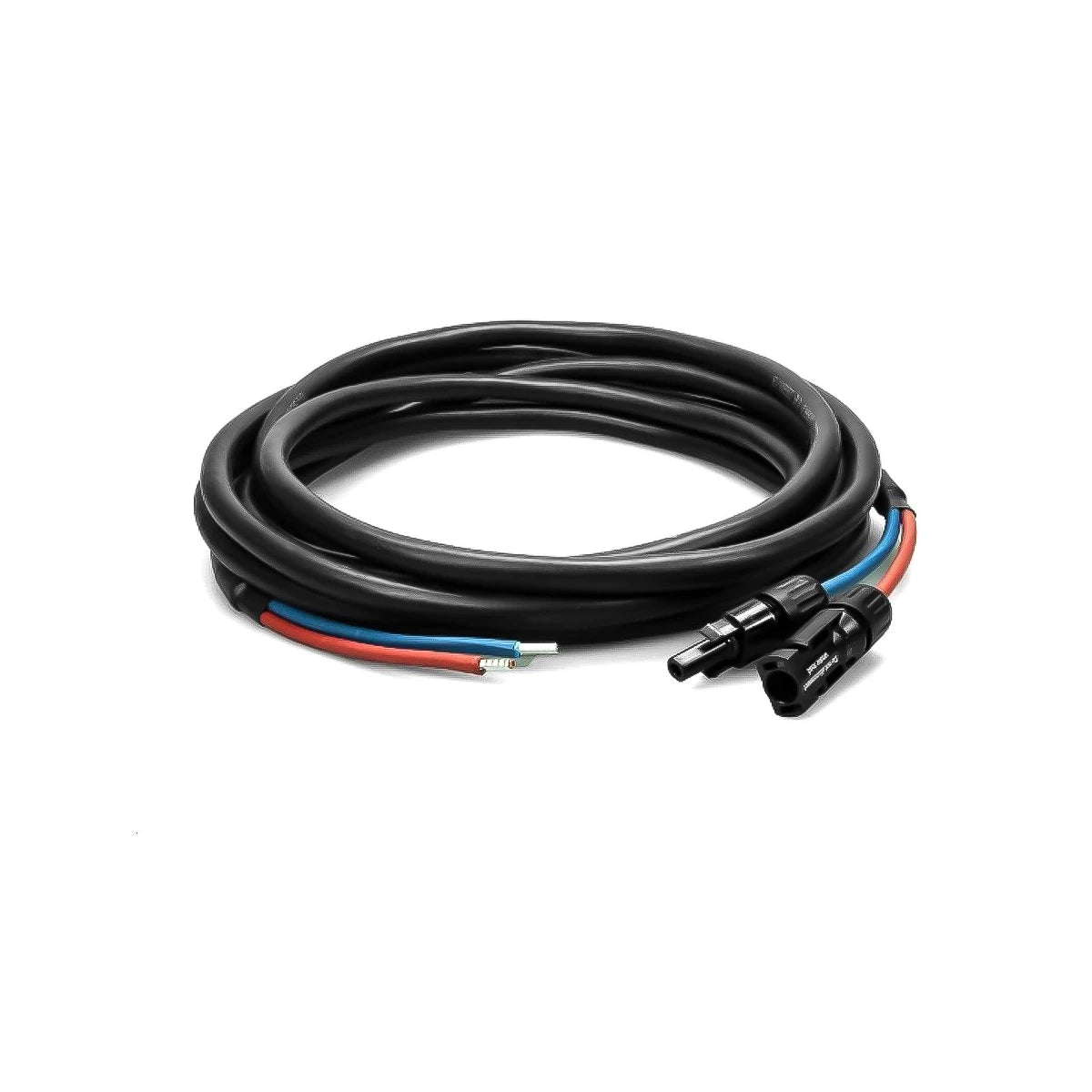 WATTSTUNDE® Anschlusskabel (2 x) 4 mm² Typ-MC4/Aderendhülse 10 m schwarz