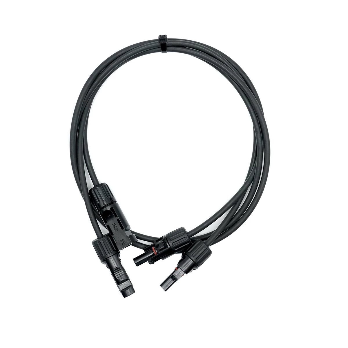 WATTSTUNDE® Solarverlängerungskabel 2x6 mm² Typ-MC4/Typ-MC4 1 m schwarz