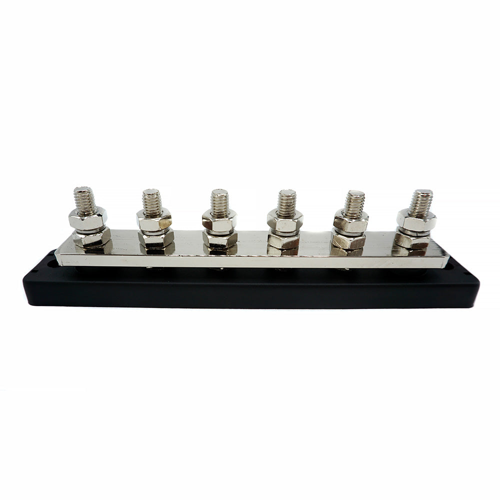 WATTSTUNDE® Busbar 6xM8 300 A / 70 V schwarz