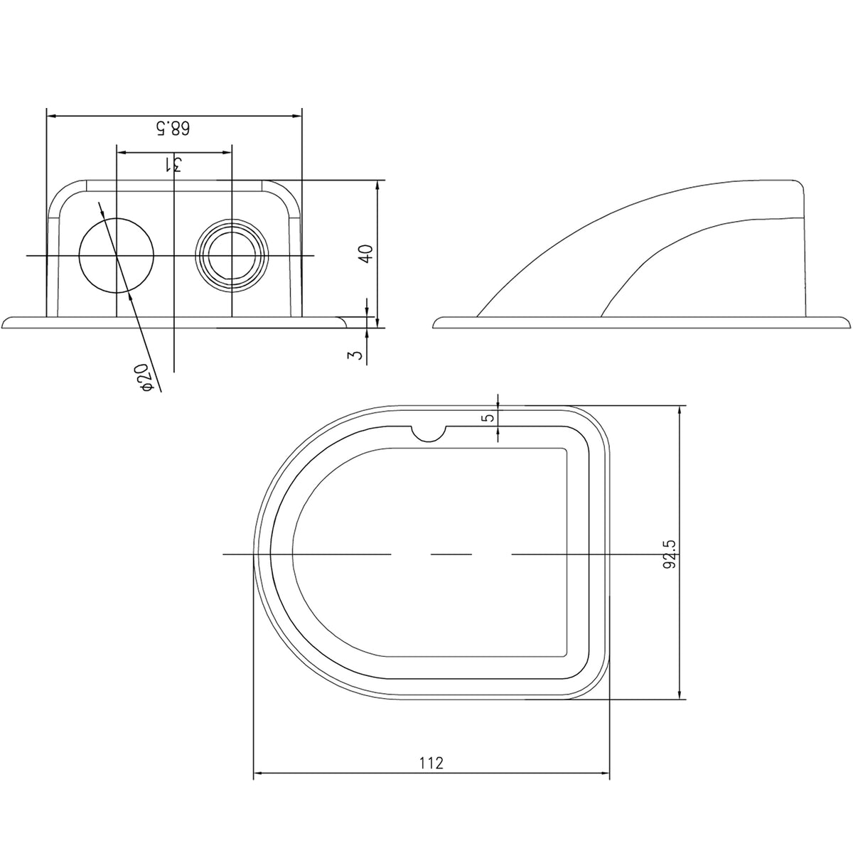 WATTSTUNDE® Dachdurchführung DX2/W weiss