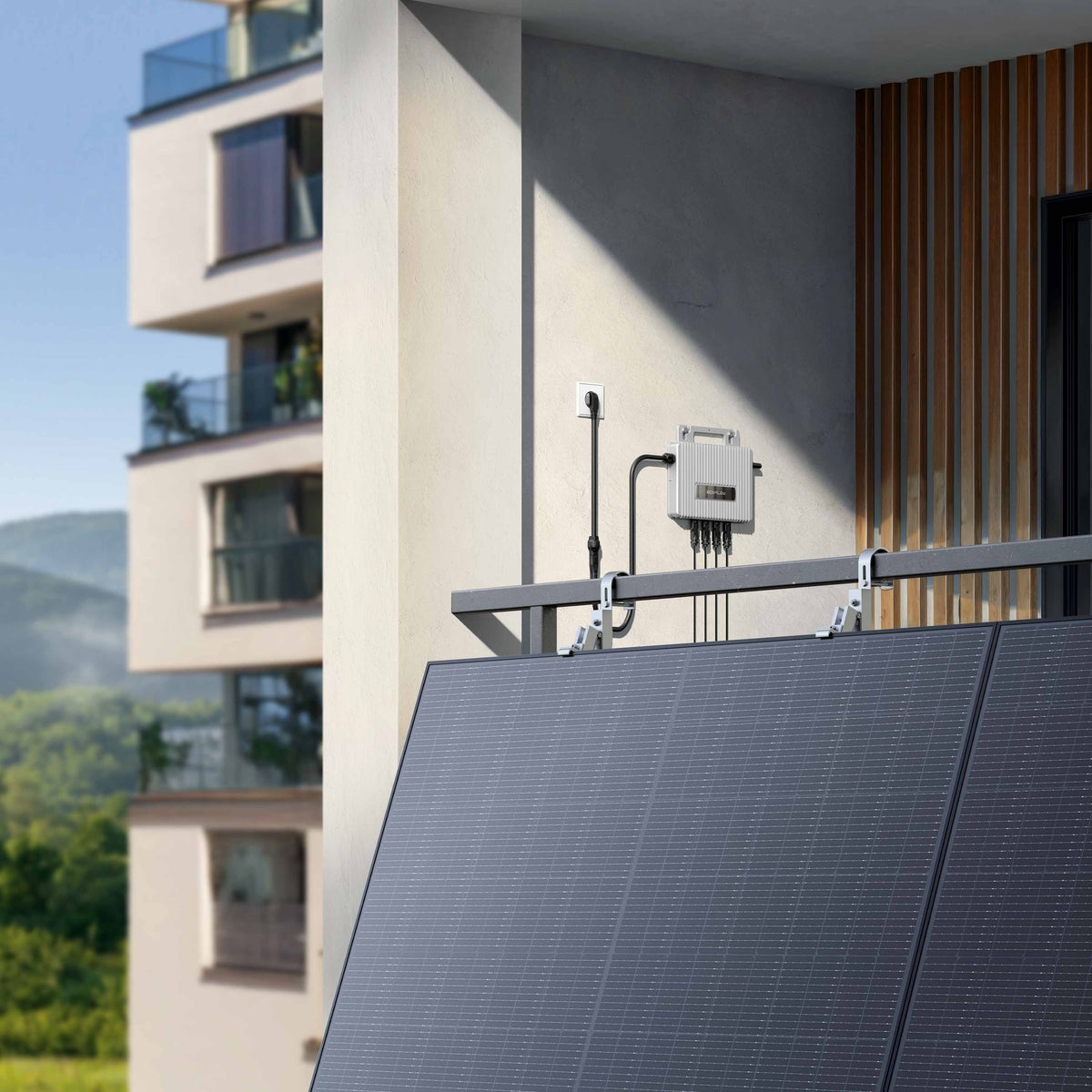 EcoFlow STREAM Mikrowechselrichter 800W mit PV und AC Kabel