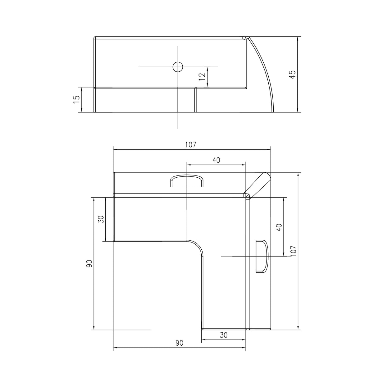 WATTSTUNDE® MOUNT solar module bracket corner white