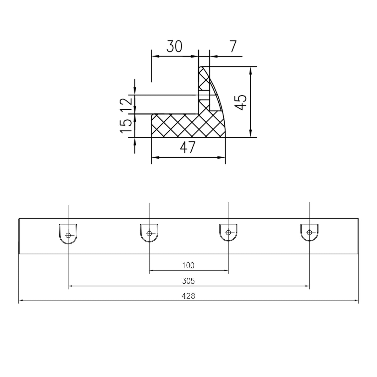 WATTSTUNDE® MOUNT solar module mount 43 black