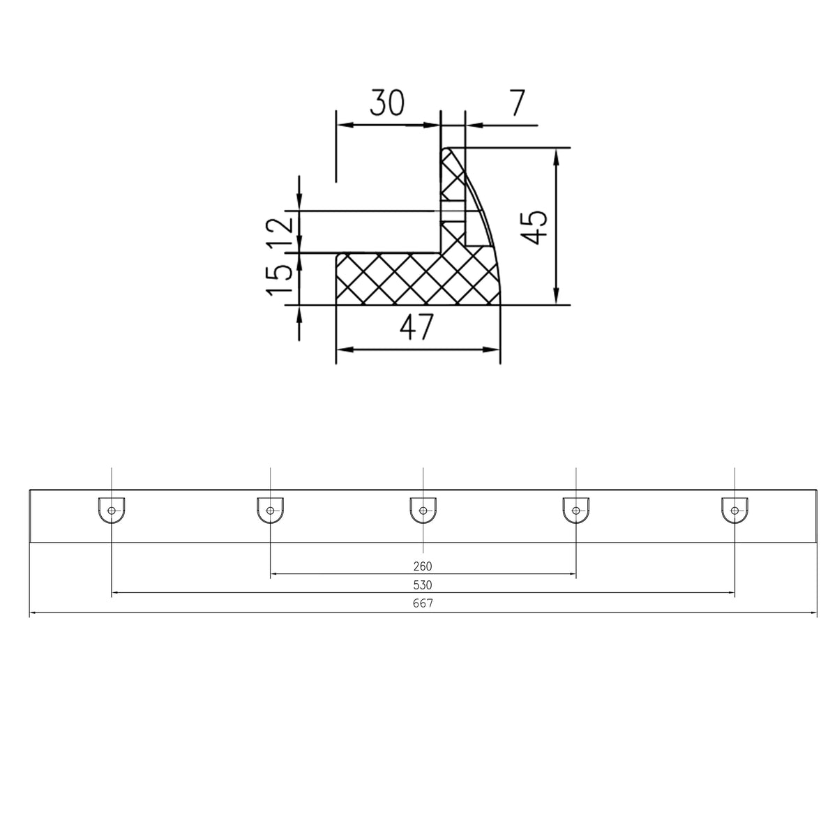 WATTSTUNDE® MOUNT Solarmodul Halterung 67 schwarz