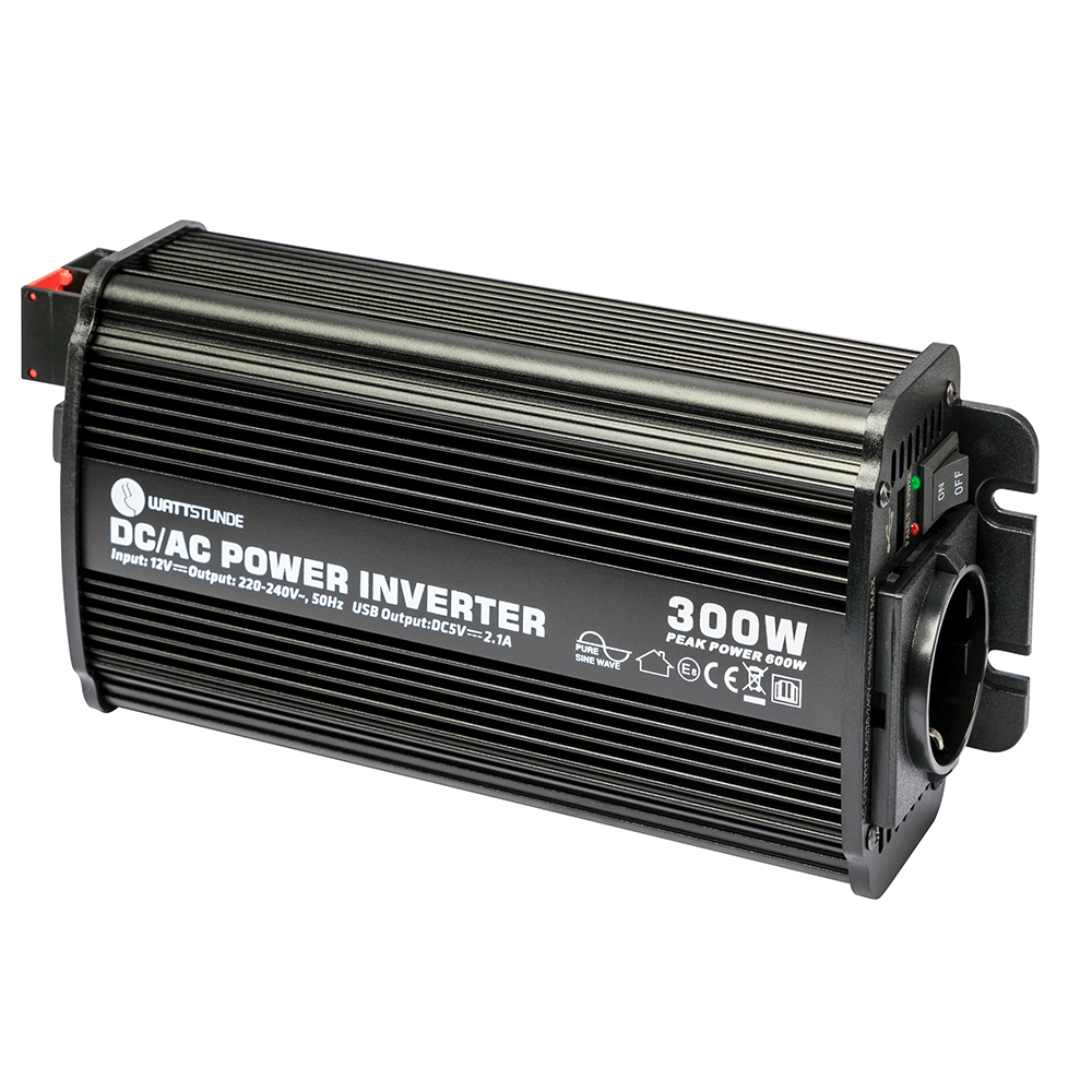 WATTSTUNDE® 300W / 600W 12V sine wave voltage converter WS12/300SI